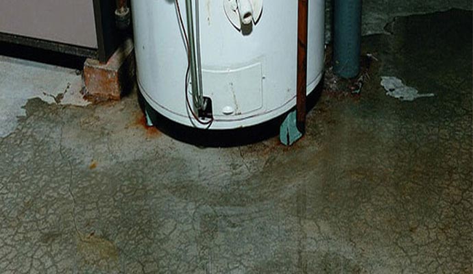 water heater appliance leak cleanup